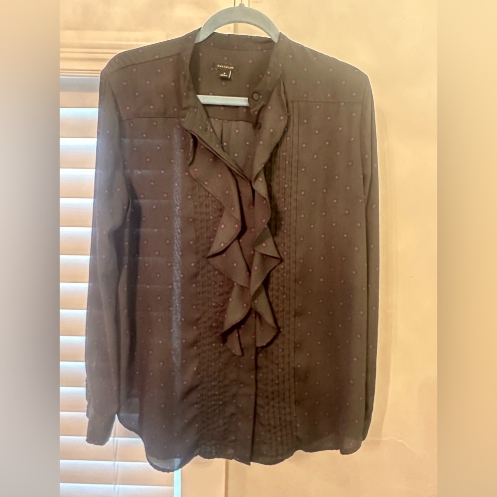 Ann Taylor ruffle blouse